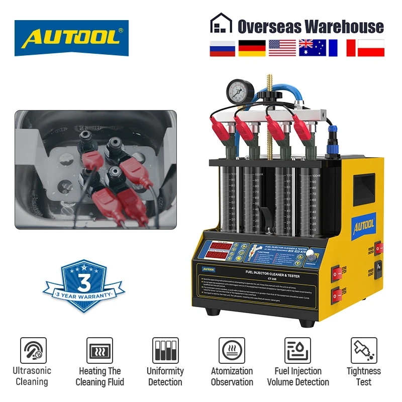 Fuel Injector Cleaner - ﻿ AUTOOL CT160 Testeur et Nettoyeur