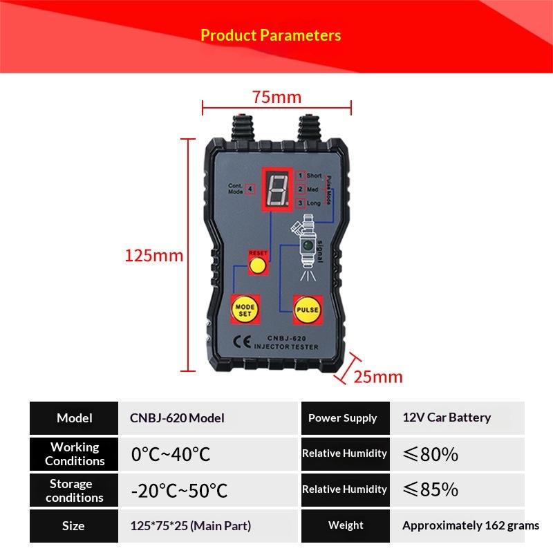 Fuel Injector Cleaner - Testeur d'injecteurs de carburant portable 4