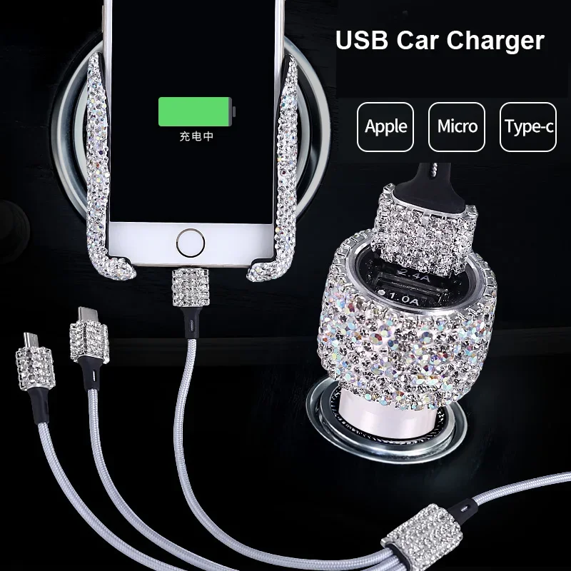 Car Accessories For Women - Chargeur de voiture USB 5V 2.1A,