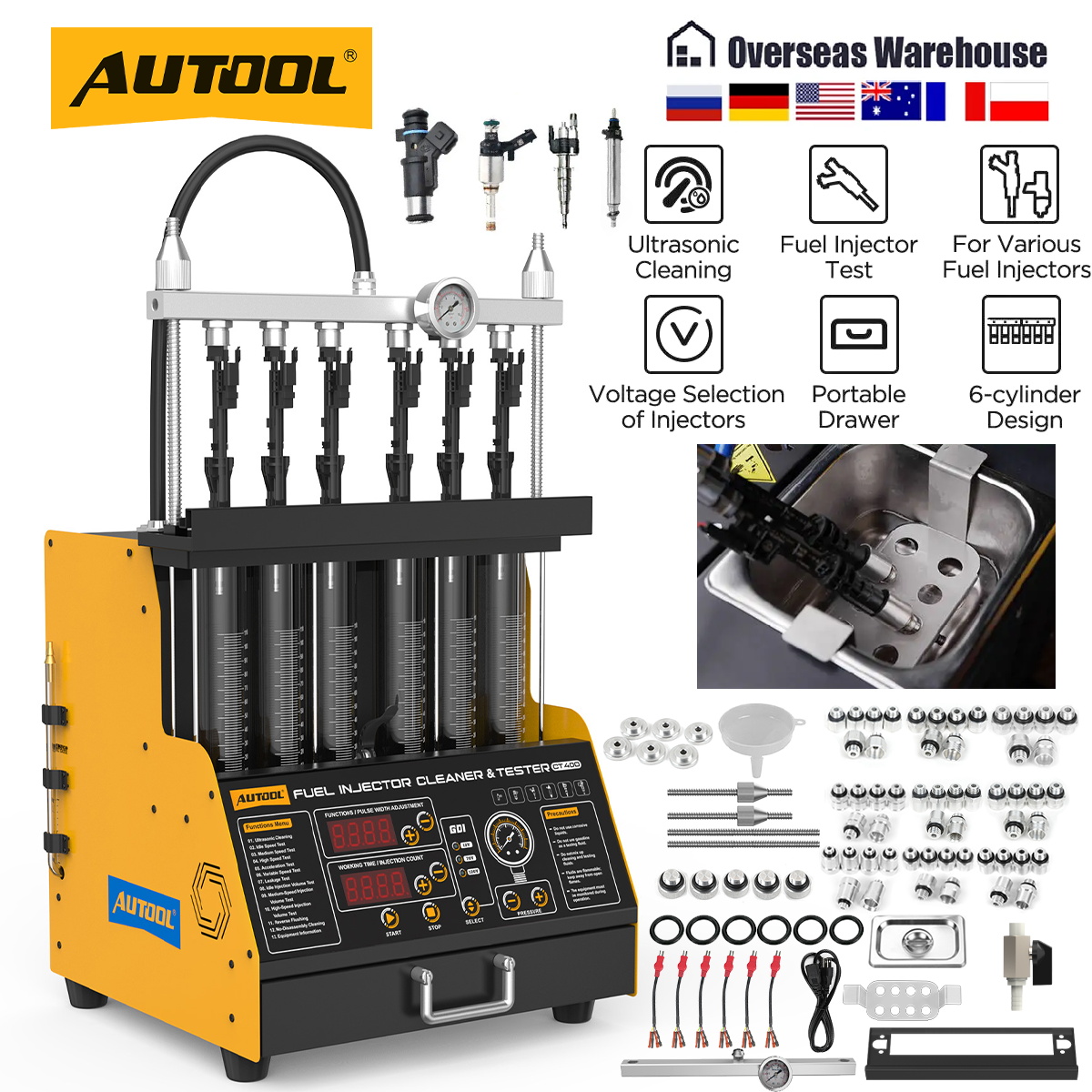 Fuel Injector Cleaner - AUTOOL CT400 GDI EFI FEI Nettoyeur