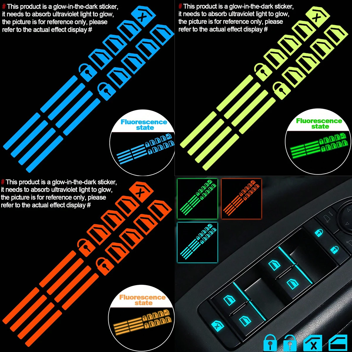 18 autocollants lumineux pour  - Car Accessories Outside avis et prix