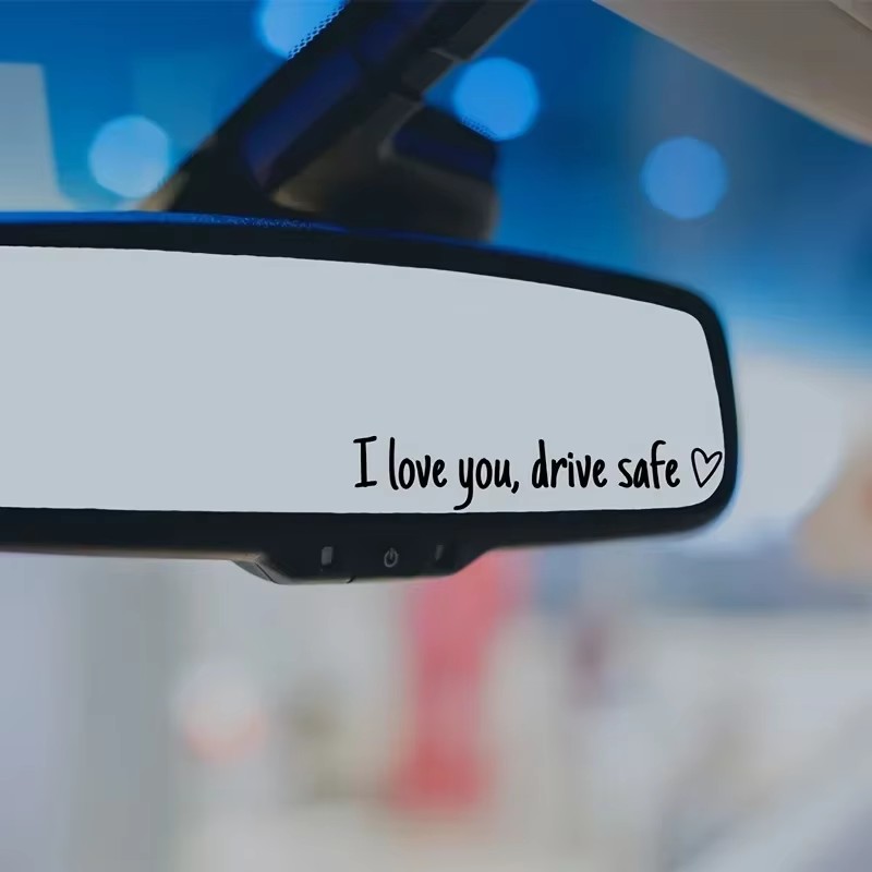 Autocollant de rétroviseur I L - Car Accessories For Women avis et prix