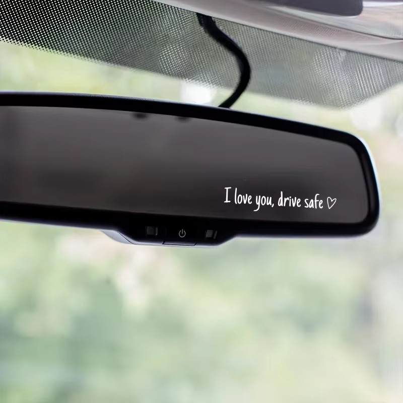 Autocollant de rétroviseur I L - Car Accessories For Women avis et prix