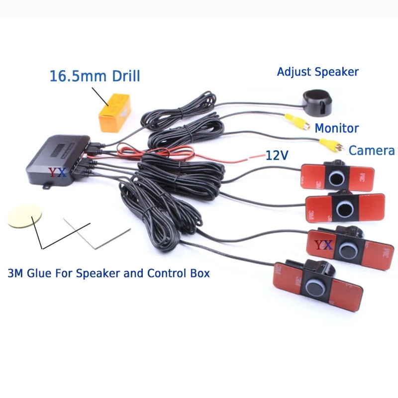 Kit de capteurs de voiture 16, - Car Accessories In India avis et prix