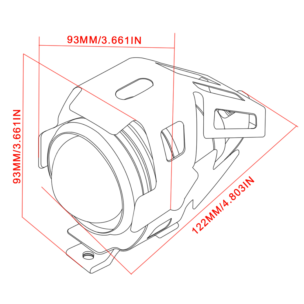 Phare de moto en métal 12V, Sp - Car Accessories Xcent avis et prix