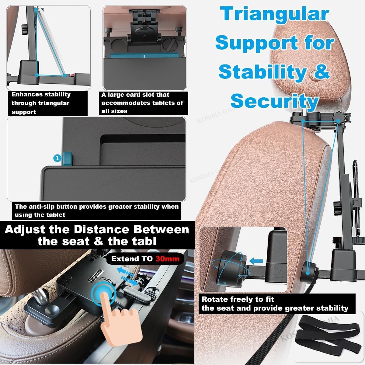 Plateau pliable antidérapant p - Back Seat Car Table avis et prix